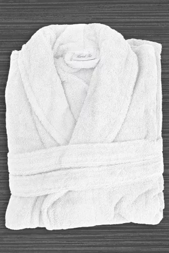 ROBE WHITE TERRY M- SIZE