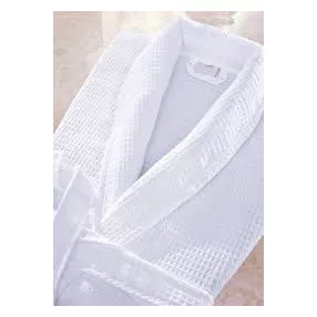 ROBE WHITE waffle weave SIZE L