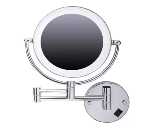 Wall mounted cosmetic mirror