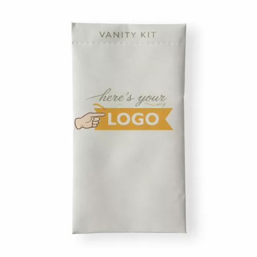 Shoe shine sponge in eco bag branded