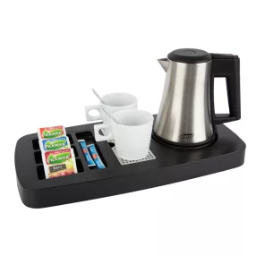 Sense tray with 0,5L kettle and 2 white cups
