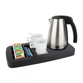 Sense tray with 1L kettle and 2 white cups