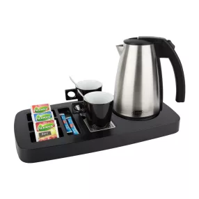 Sense tray with 1L kettle and 2 black cups