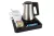 Slim tray with 0,5L kettle and 2 white cups