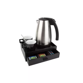 Smart tray with 1L kettle and 2 black cups