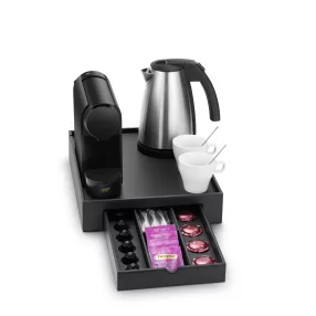 Space tray with 1L kettle and 2 white cups