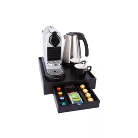 Space tray with 1L kettle and 2 black cups