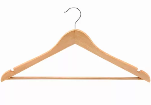 Multi-functional wooden hanger