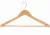 Curved wooden hanger