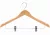 Wooden coat hanger with trouser clips