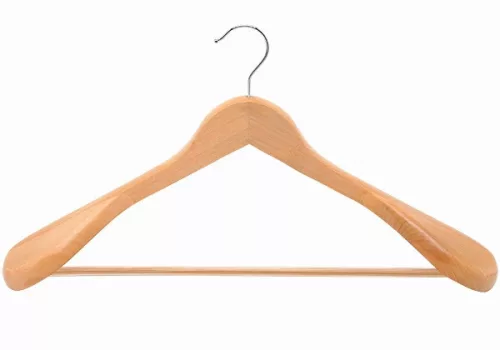 Wooden coat hanger