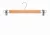 Wooden coat hanger with trouser clips